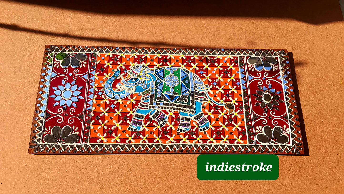 Indian Art Elephant Lippan Art