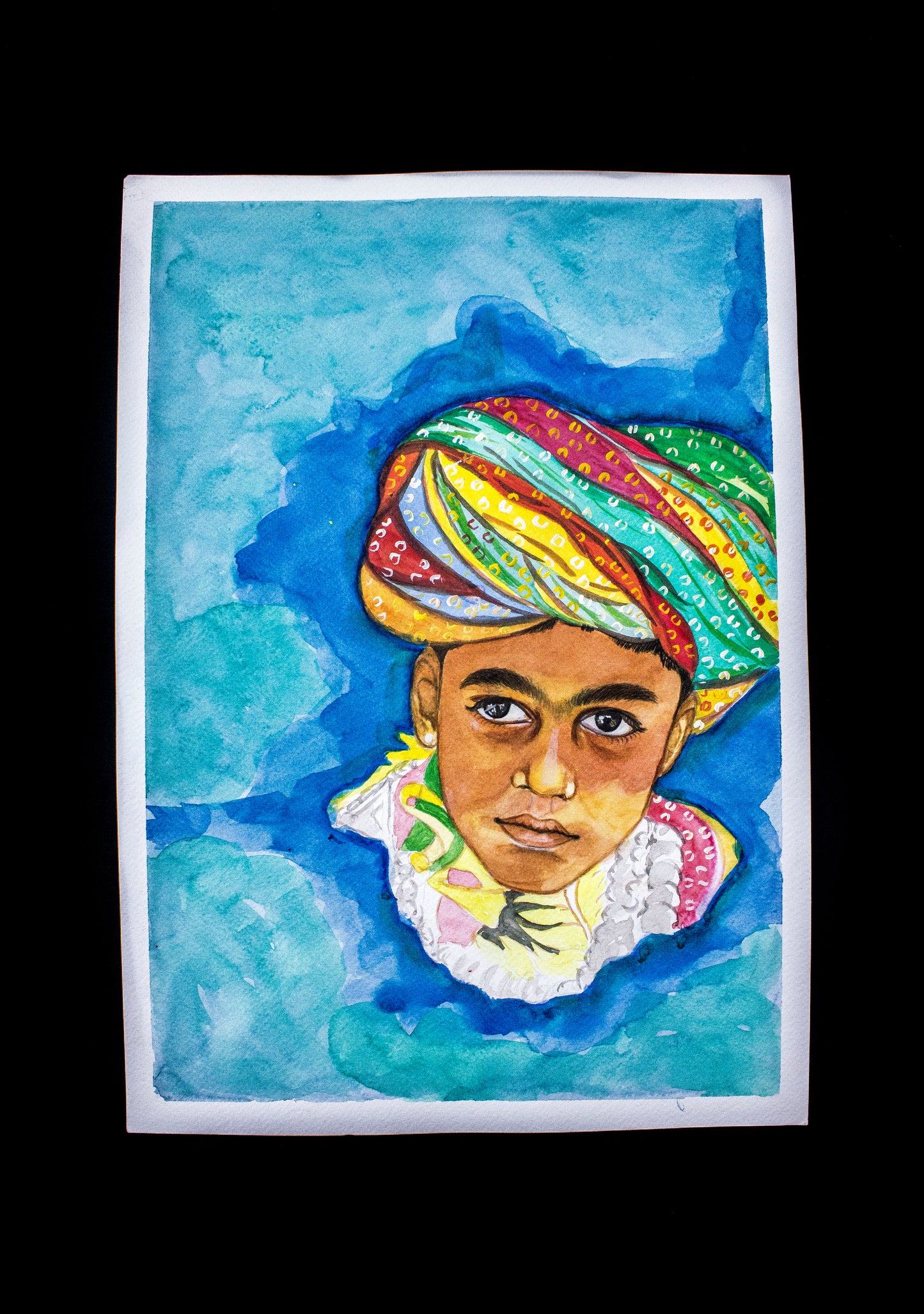 Custom Handpainted Watercolour Portrait Art