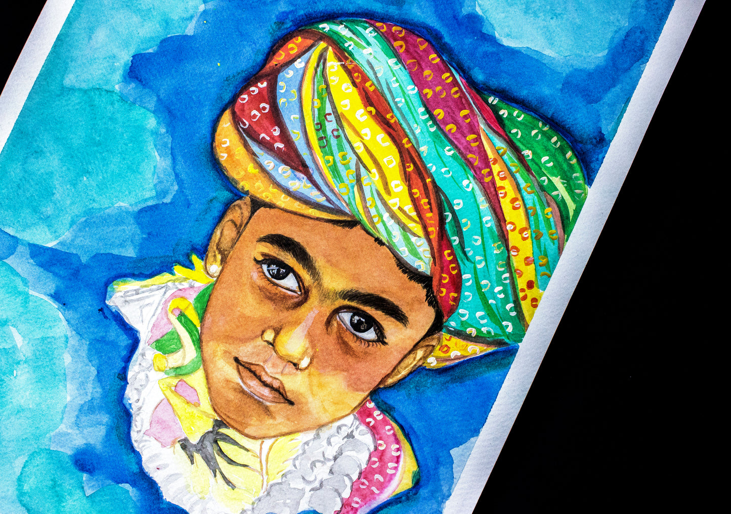Custom Handpainted Watercolour Portrait Art