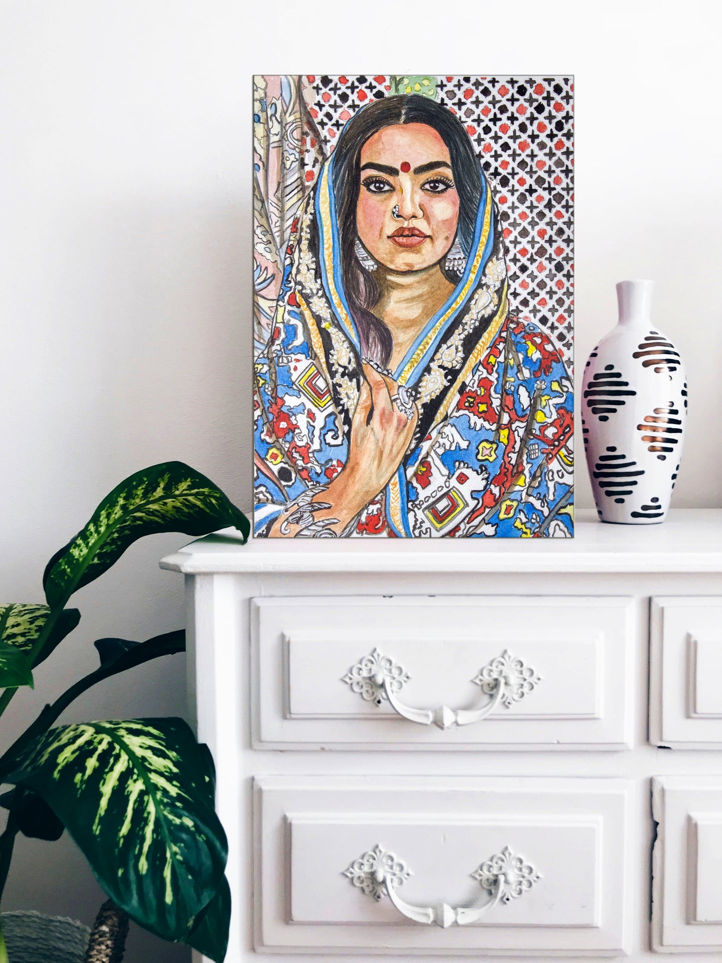 Custom Handpainted Watercolour Portrait Art